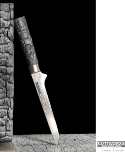 Cuttworxs Flamewood Fileer Mes -Winkel Voor Keukenbarbecuebenodigdheden cuttworxs flamewood fileer mes 3