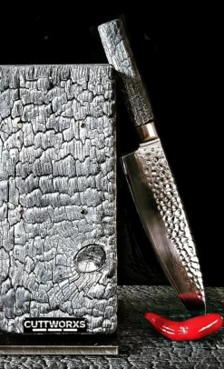 Winkel Voor Keukenbarbecuebenodigdheden -Winkel Voor Keukenbarbecuebenodigdheden cuttworxs flamewood koksmes damaststaal vg10 1