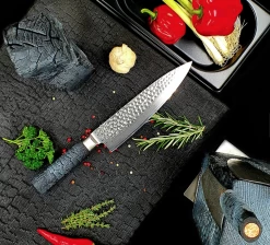 Cuttworxs Flamewood Koksmes Damaststaal VG10 -Winkel Voor Keukenbarbecuebenodigdheden cuttworxs flamewood koksmes damaststaal vg10 2