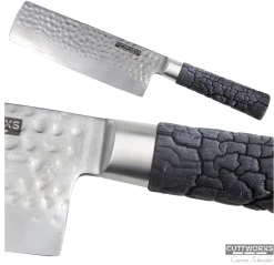 Cuttworxs Flamewood Nakiri Mes -Winkel Voor Keukenbarbecuebenodigdheden cuttworxs flamewood nakiri mes 2