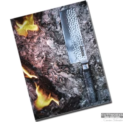 Cuttworxs Flamewood Nakiri Mes -Winkel Voor Keukenbarbecuebenodigdheden cuttworxs flamewood nakiri mes 4