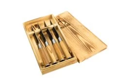 Forged Olive 4-delige Steak Messenset