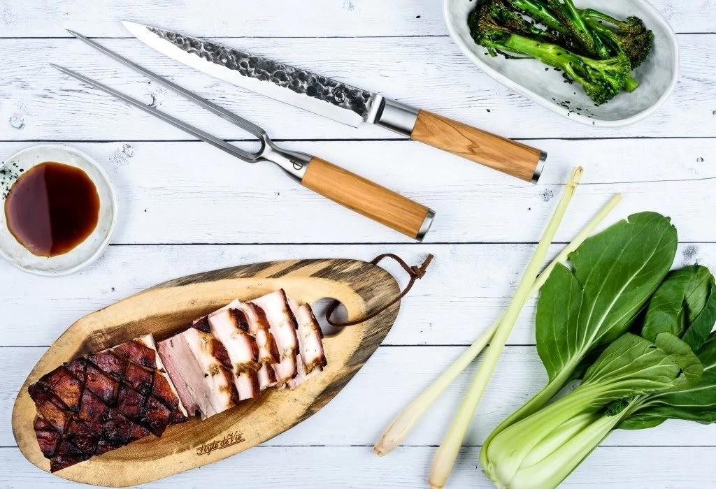 Forged Olive Trancheer Vork 2 Forged Olive Trancheer Vork - Afbeelding 2