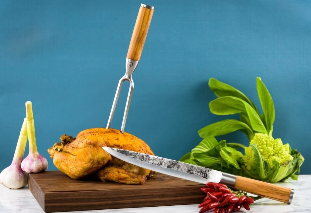 Forged Olive Trancheer Vork 3 Forged Olive Trancheer Vork - Afbeelding 3