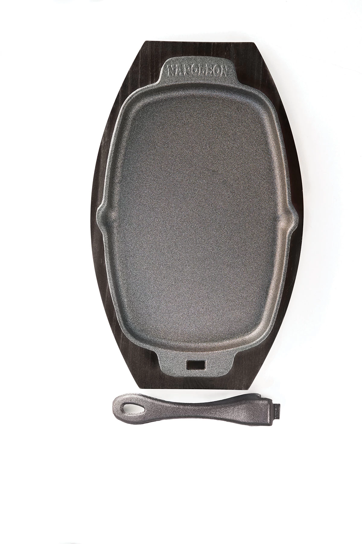 Napoleon Gietijzeren Pan Met Bamboe Onderzetter 1 Napoleon Gietijzeren Pan Met Bamboe Onderzetter
