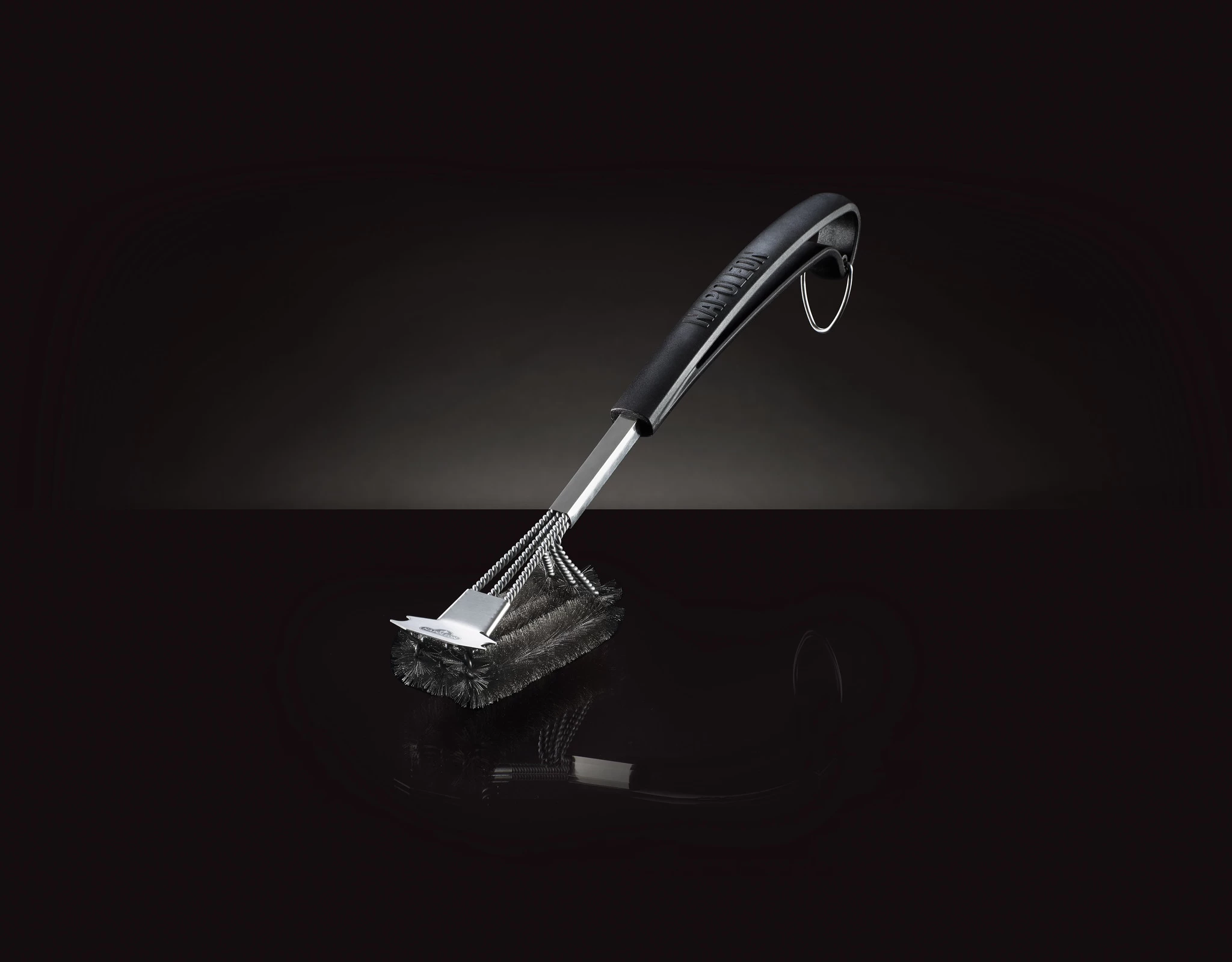 Napoleon RVS Grillborstel 3x Parel Met Schraper 2 Napoleon RVS Grillborstel 3x Parel Met Schraper - Afbeelding 2