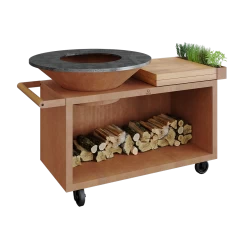 Ofyr Island Corten 100 Pro Teakhout -Winkel Voor Keukenbarbecuebenodigdheden ofyr island corten 100 pro teakhout 1