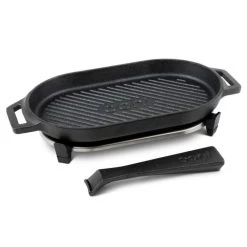 Ooni Gietijzeren Grizzler Pan Met Afneembare Greep En Houten Bord -Winkel Voor Keukenbarbecuebenodigdheden ooni gietijzeren grizzler pan met afneembare greep 4