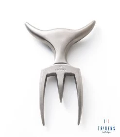 Tridens Brushed Fork In Pilo Mirror Beechwood Base -Winkel Voor Keukenbarbecuebenodigdheden tridens brushed fork in pilo mirror beechwood base 2